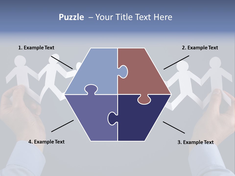 Friendship Holding Crowd PowerPoint Template