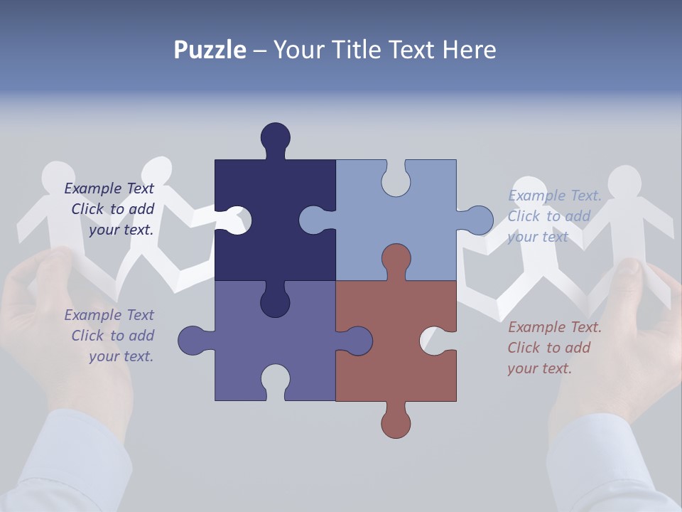 Friendship Holding Crowd PowerPoint Template