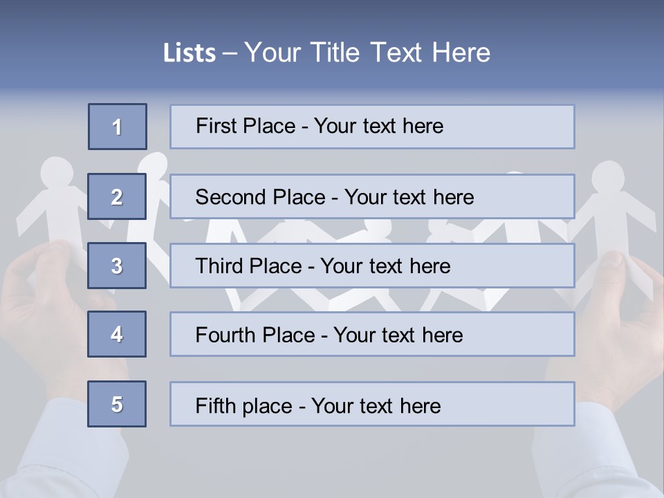 Friendship Holding Crowd PowerPoint Template