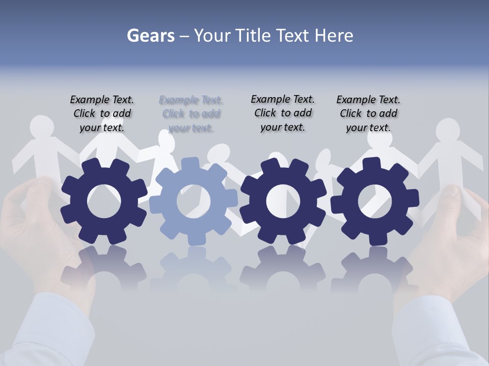 Friendship Holding Crowd PowerPoint Template