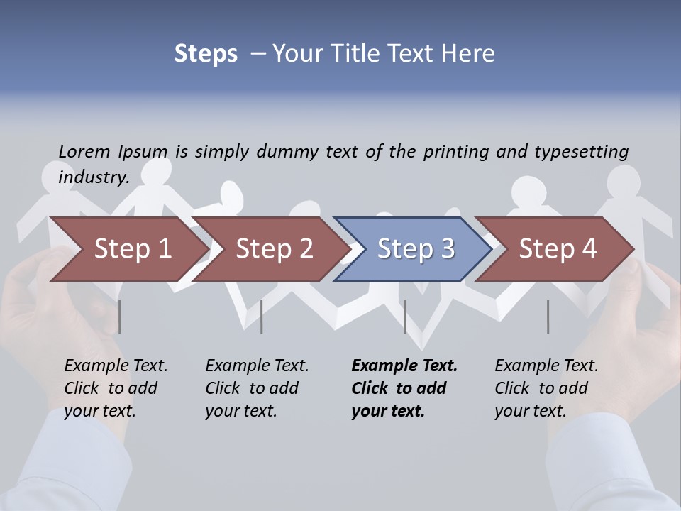 Friendship Holding Crowd PowerPoint Template