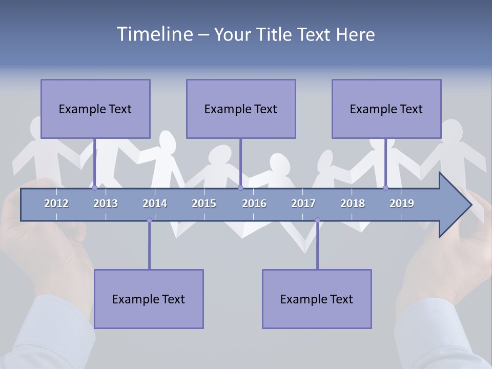 Friendship Holding Crowd PowerPoint Template