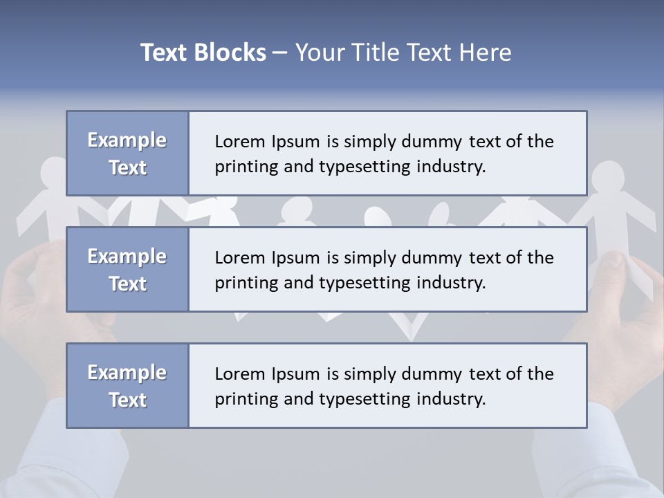 Friendship Holding Crowd PowerPoint Template