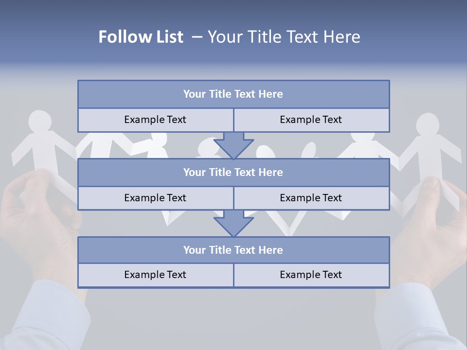 Friendship Holding Crowd PowerPoint Template
