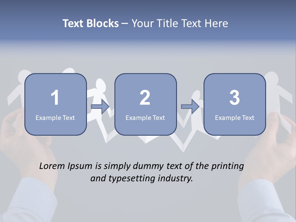 Friendship Holding Crowd PowerPoint Template