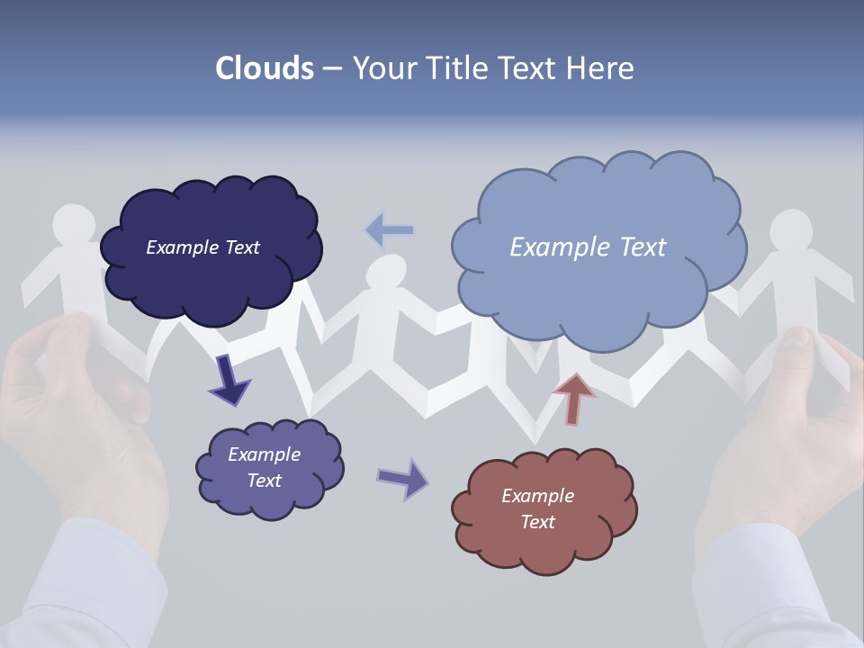Friendship Holding Crowd PowerPoint Template