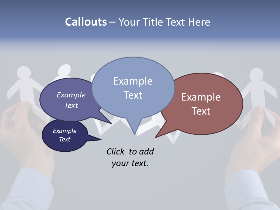 Friendship Holding Crowd PowerPoint Template