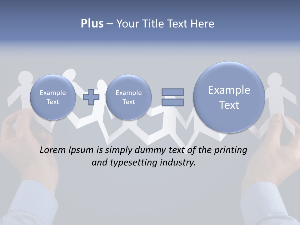 Friendship Holding Crowd PowerPoint Template
