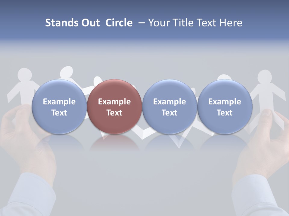 Friendship Holding Crowd PowerPoint Template