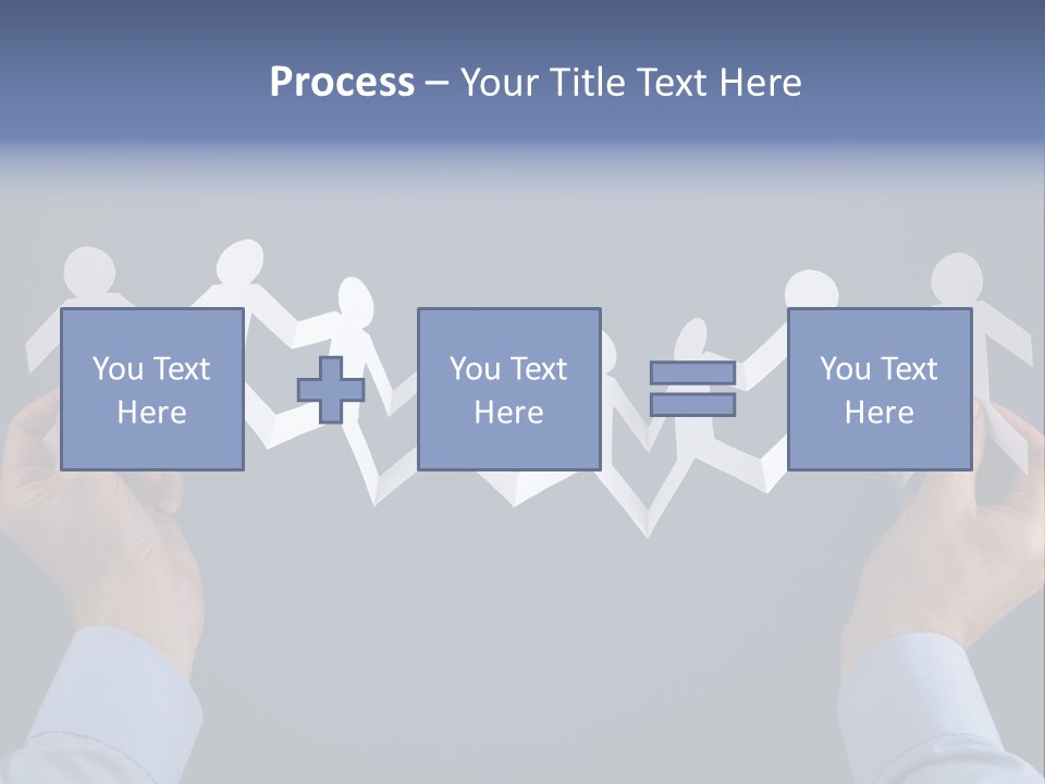 Friendship Holding Crowd PowerPoint Template