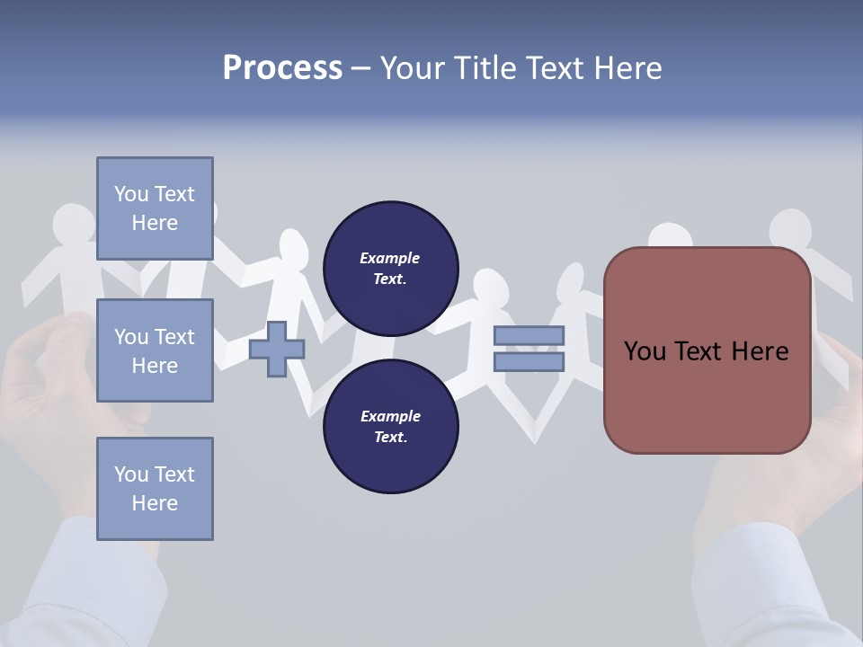 Friendship Holding Crowd PowerPoint Template