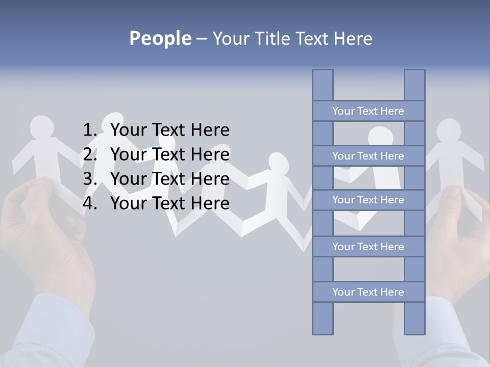 Friendship Holding Crowd PowerPoint Template