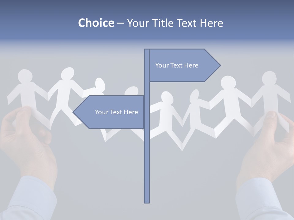 Friendship Holding Crowd PowerPoint Template