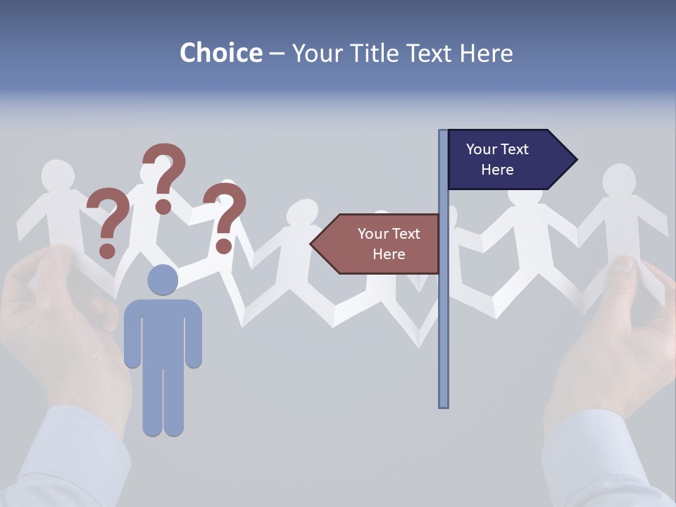 Friendship Holding Crowd PowerPoint Template