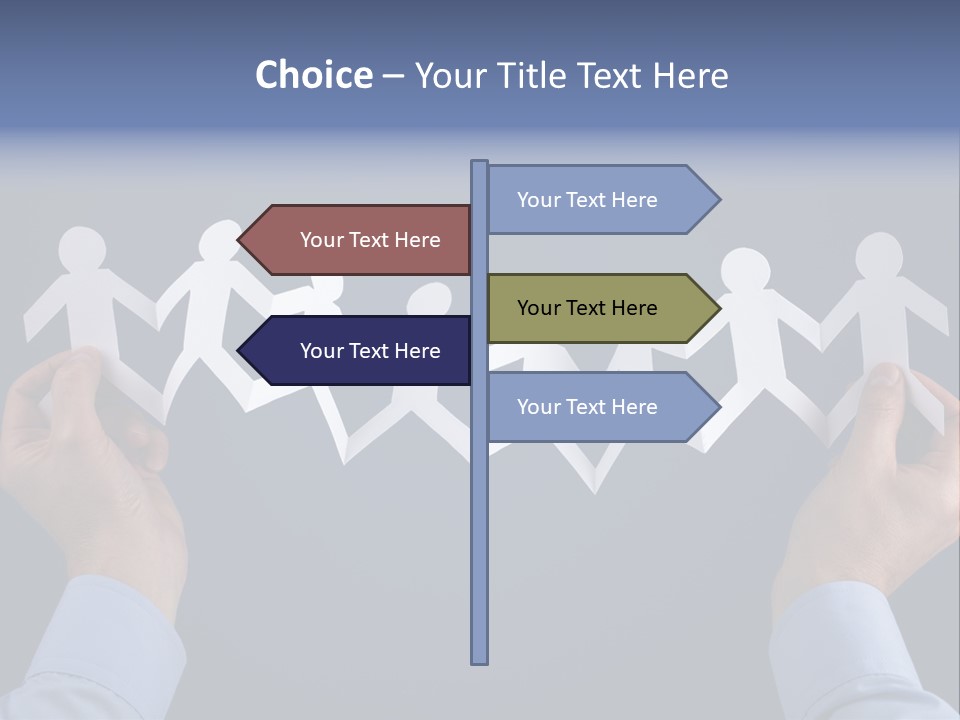 Friendship Holding Crowd PowerPoint Template