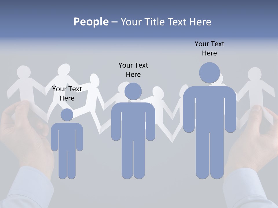 Friendship Holding Crowd PowerPoint Template