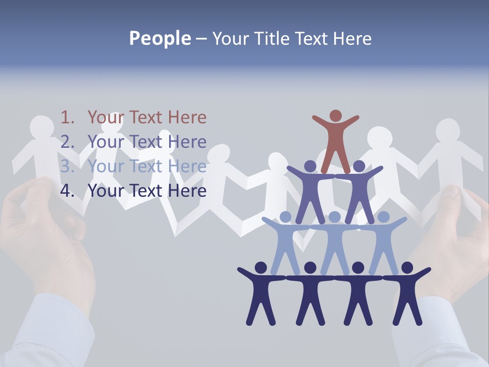 Friendship Holding Crowd PowerPoint Template