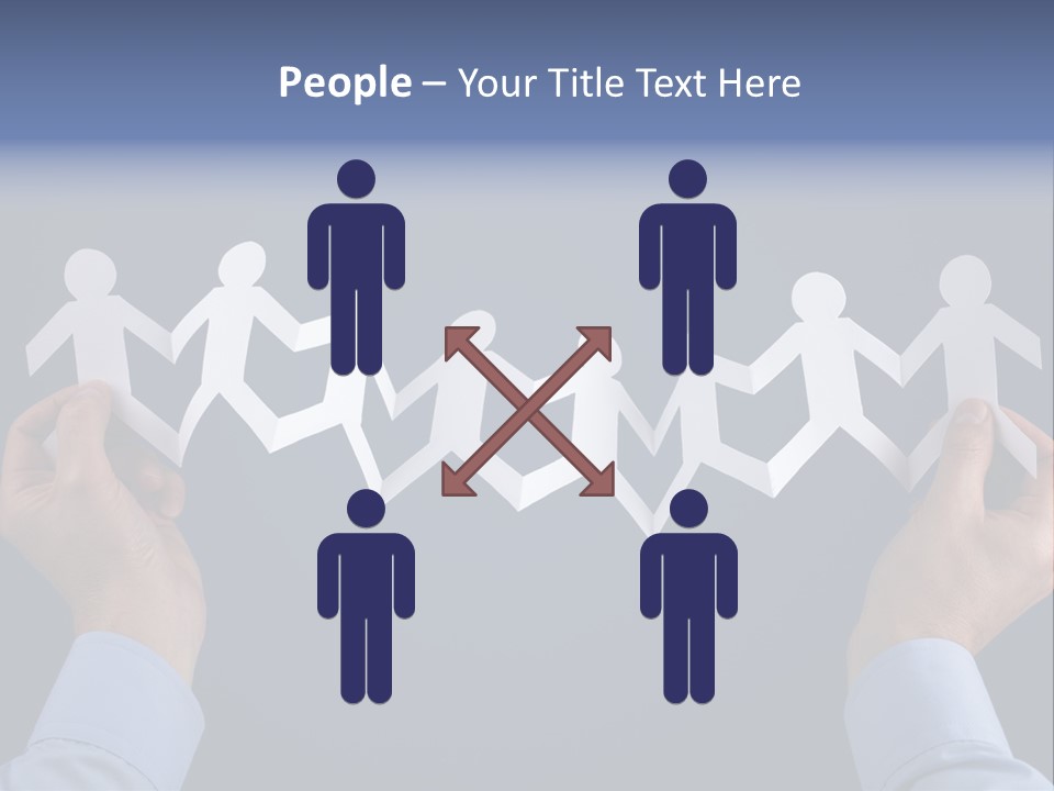 Friendship Holding Crowd PowerPoint Template