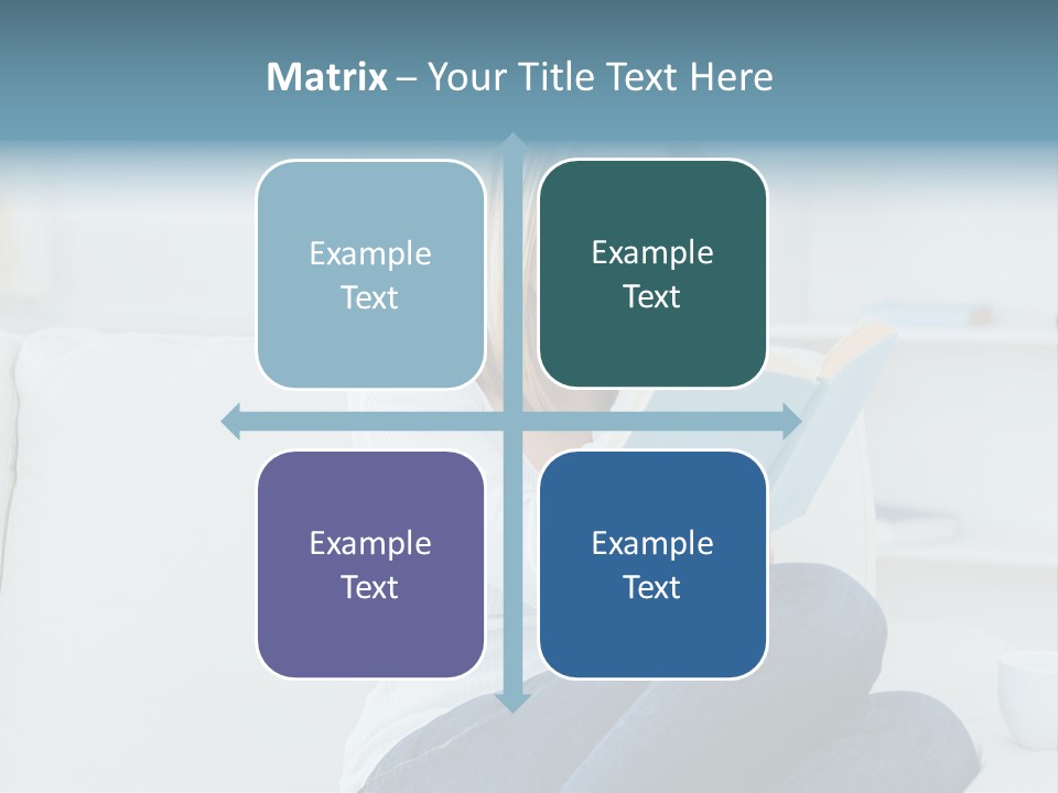 Relaxation Happy Sitting Room PowerPoint Template
