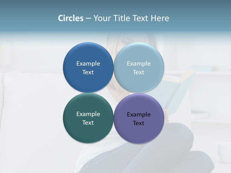 Relaxation Happy Sitting Room PowerPoint Template