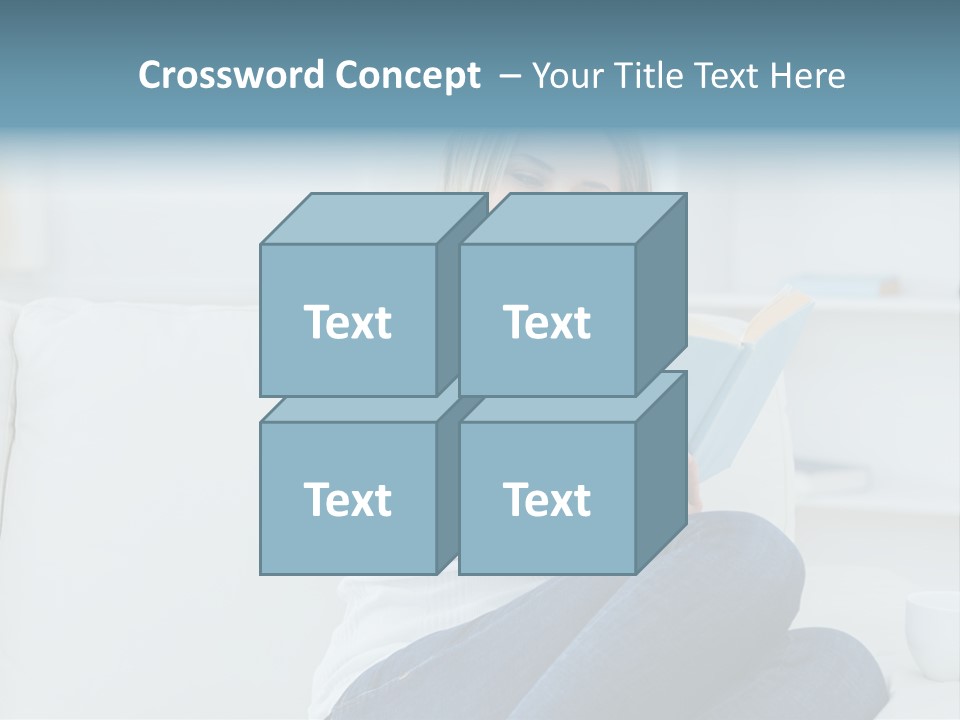 Relaxation Happy Sitting Room PowerPoint Template