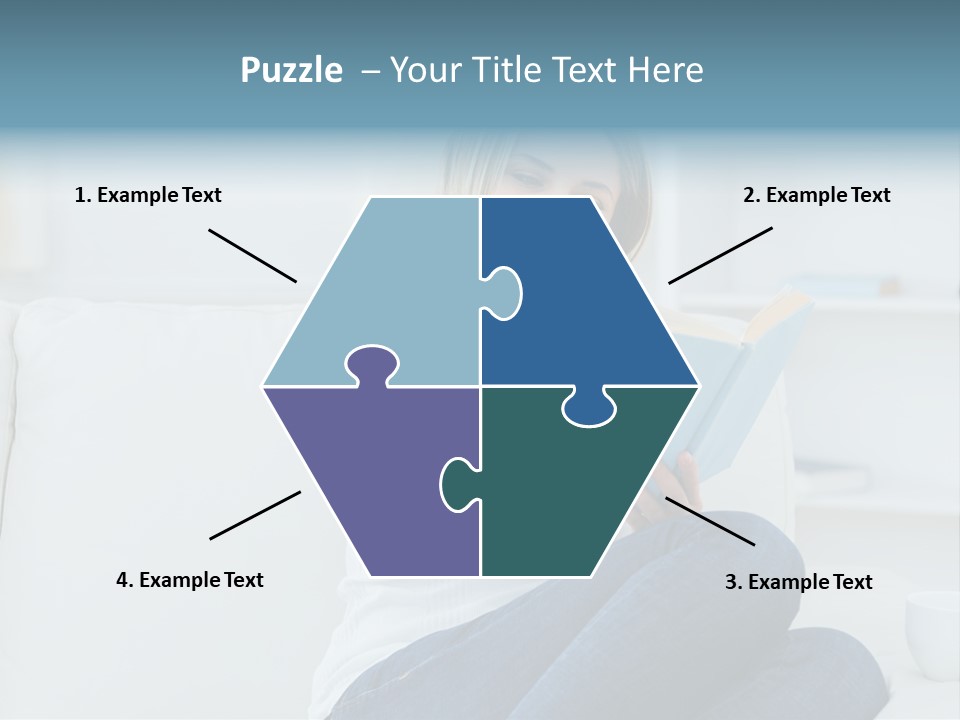 Relaxation Happy Sitting Room PowerPoint Template