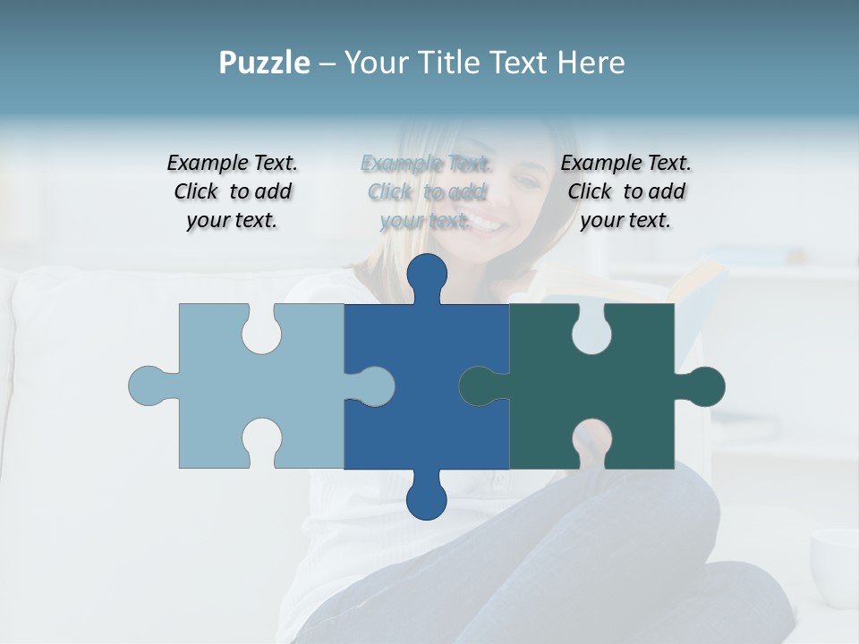 Relaxation Happy Sitting Room PowerPoint Template