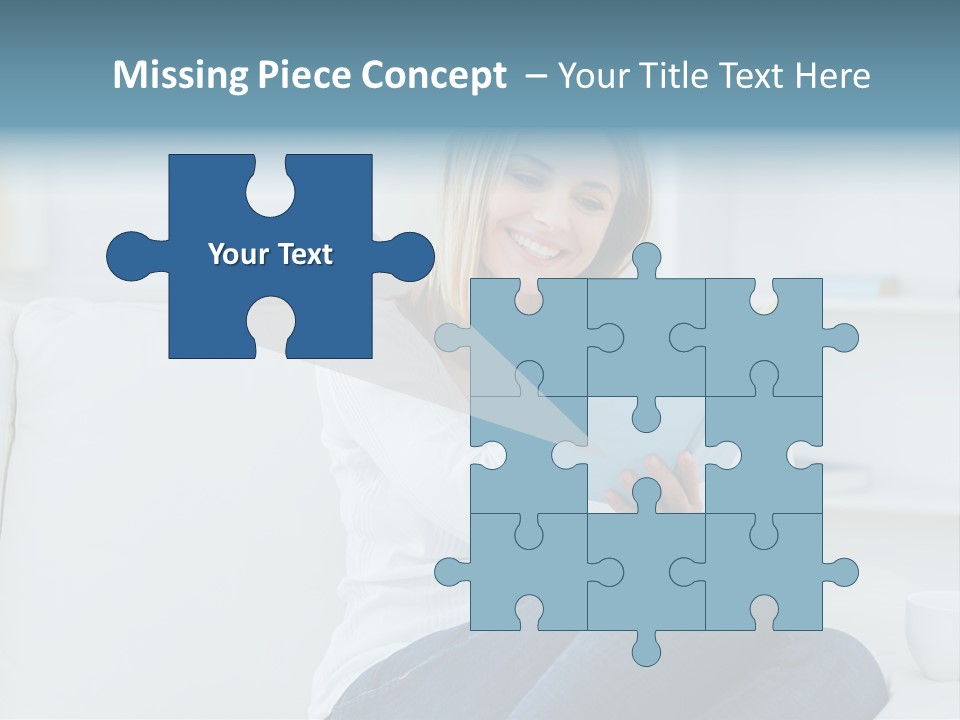 Relaxation Happy Sitting Room PowerPoint Template