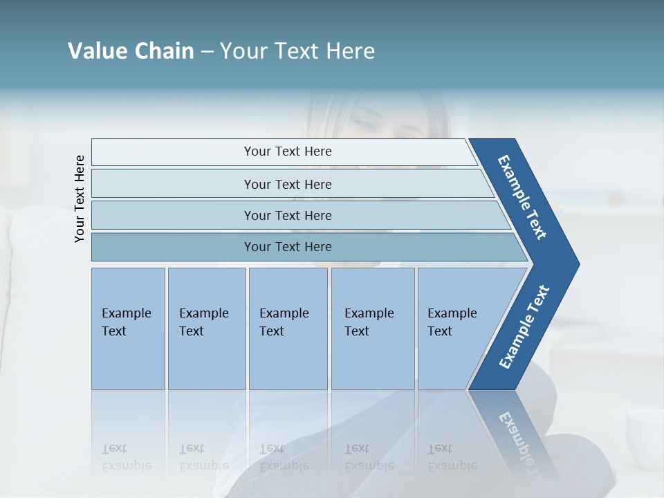 Relaxation Happy Sitting Room PowerPoint Template
