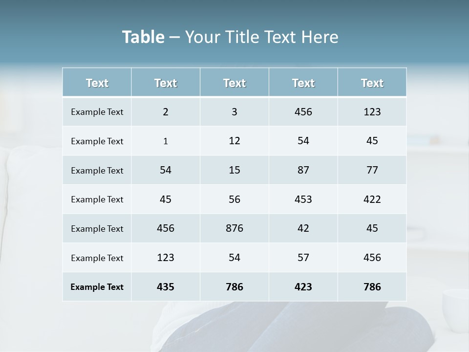 Relaxation Happy Sitting Room PowerPoint Template