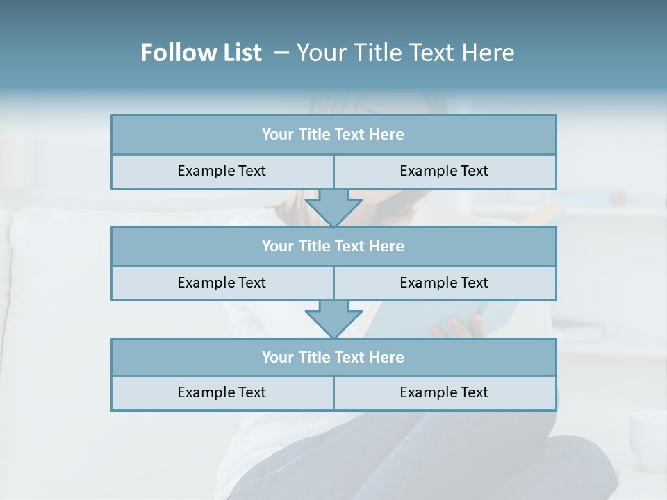 Relaxation Happy Sitting Room PowerPoint Template
