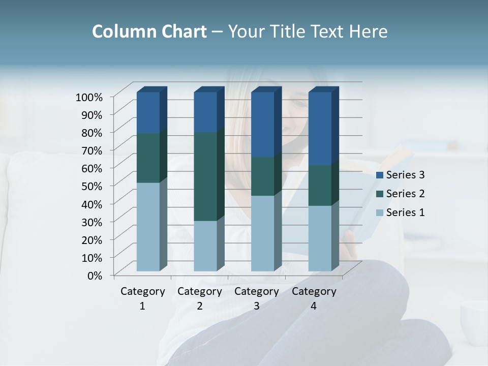 Relaxation Happy Sitting Room PowerPoint Template