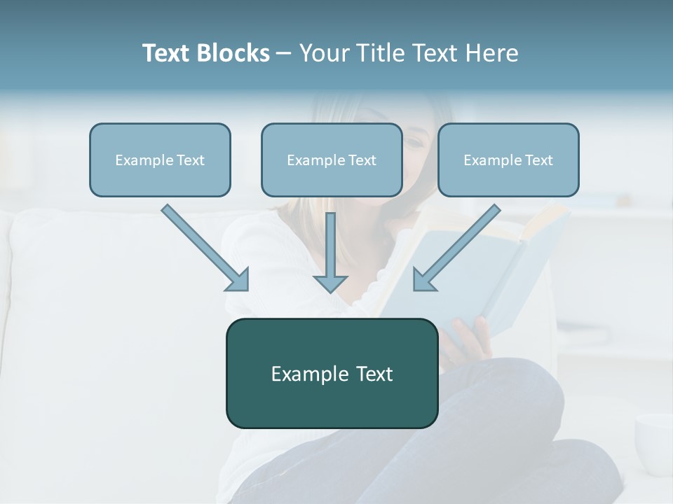 Relaxation Happy Sitting Room PowerPoint Template