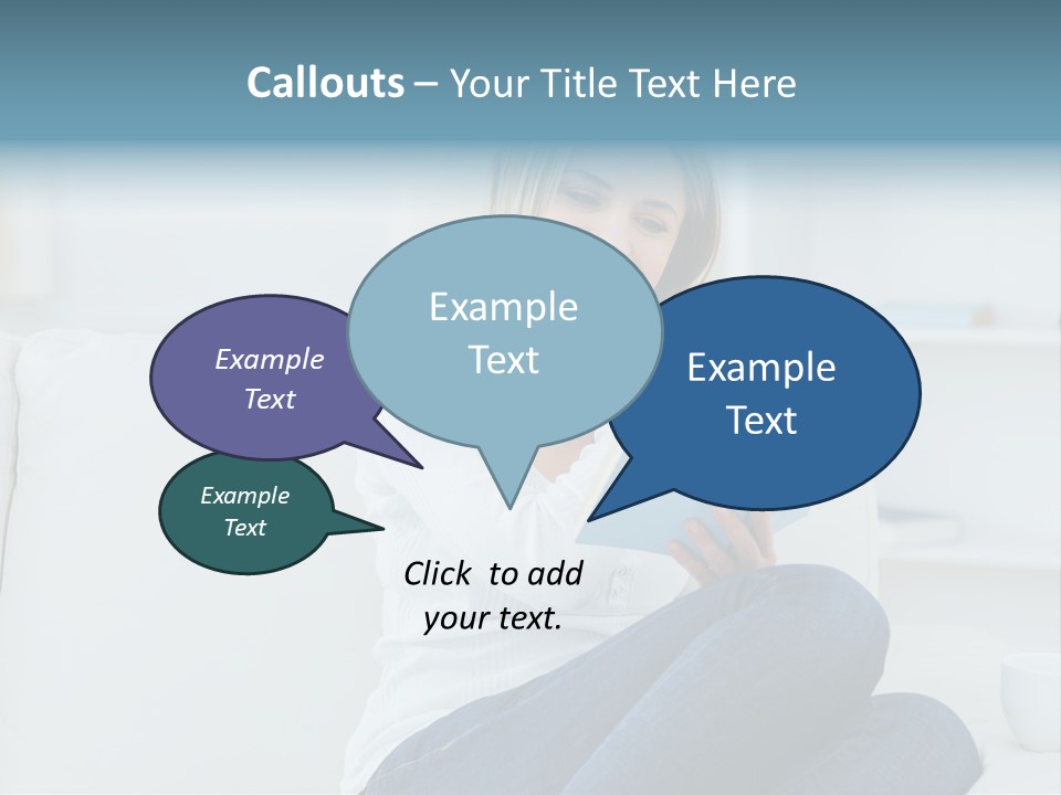 Relaxation Happy Sitting Room PowerPoint Template