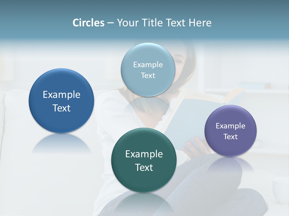 Relaxation Happy Sitting Room PowerPoint Template