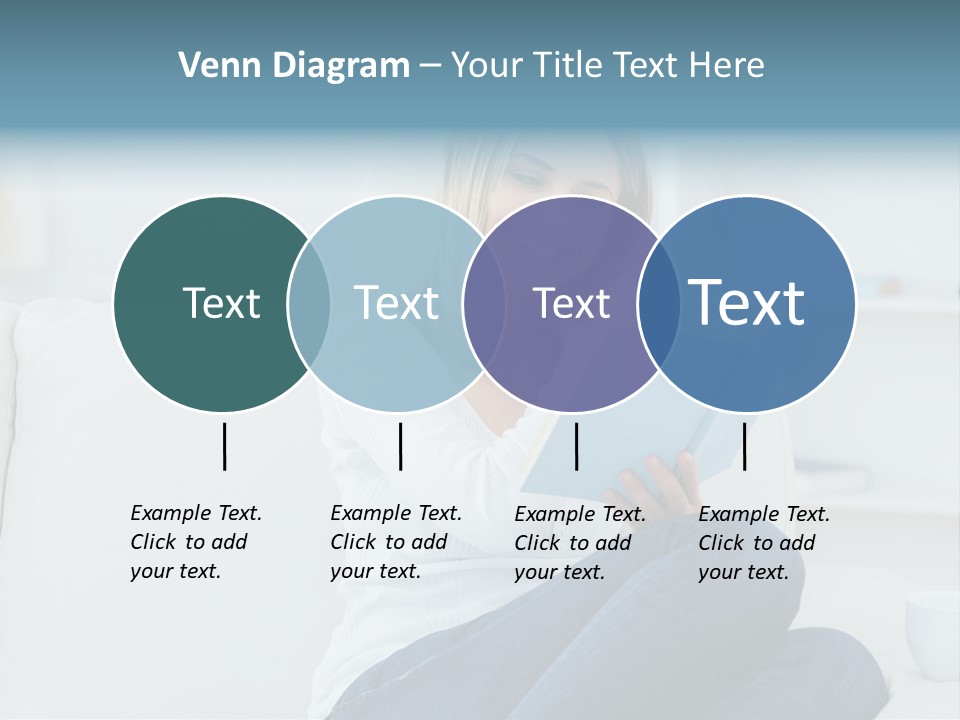 Relaxation Happy Sitting Room PowerPoint Template