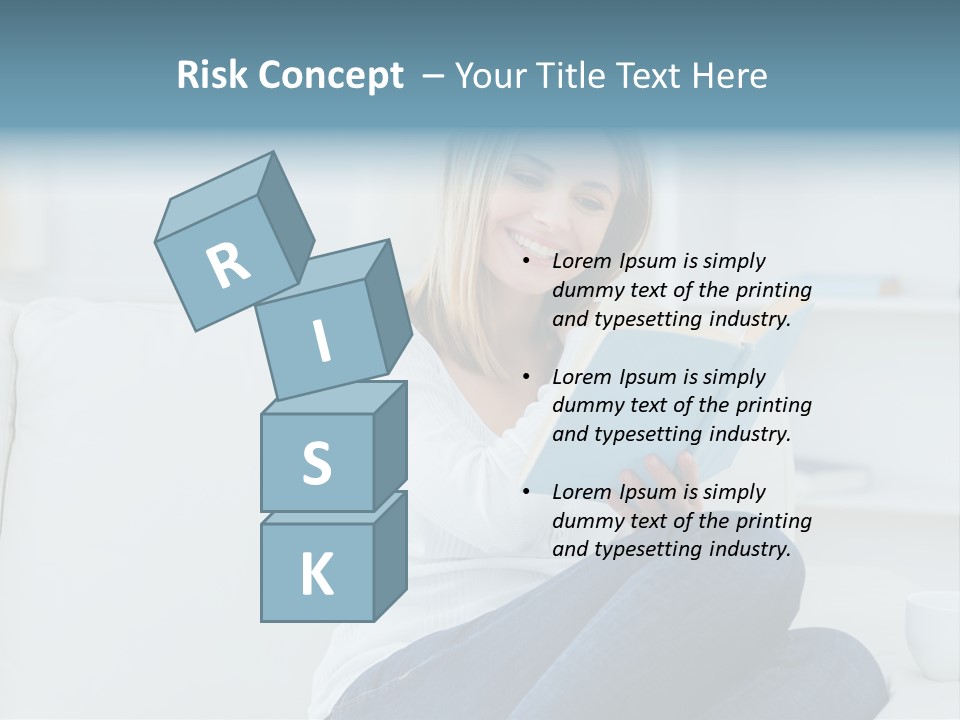 Relaxation Happy Sitting Room PowerPoint Template