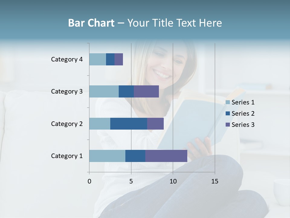 Relaxation Happy Sitting Room PowerPoint Template