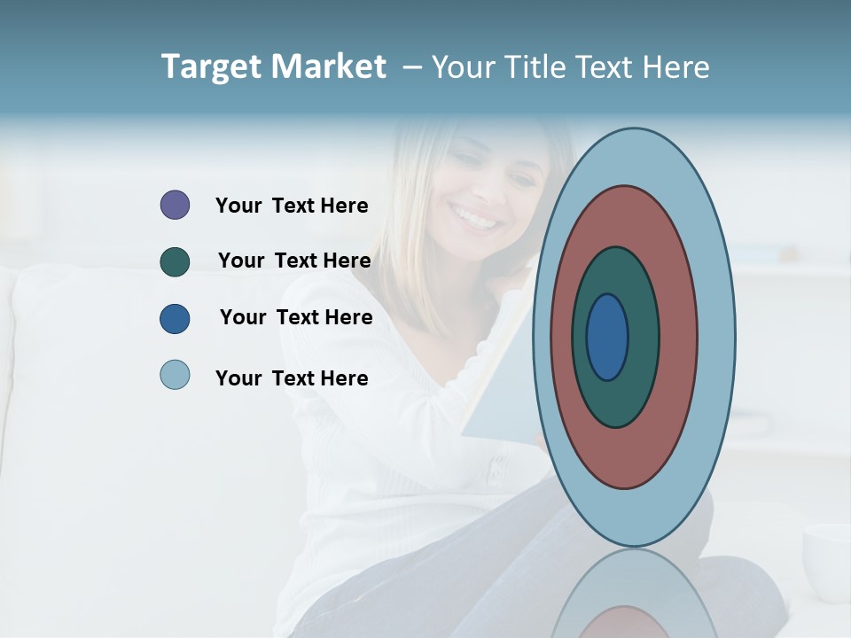 Relaxation Happy Sitting Room PowerPoint Template