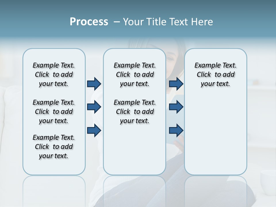 Relaxation Happy Sitting Room PowerPoint Template