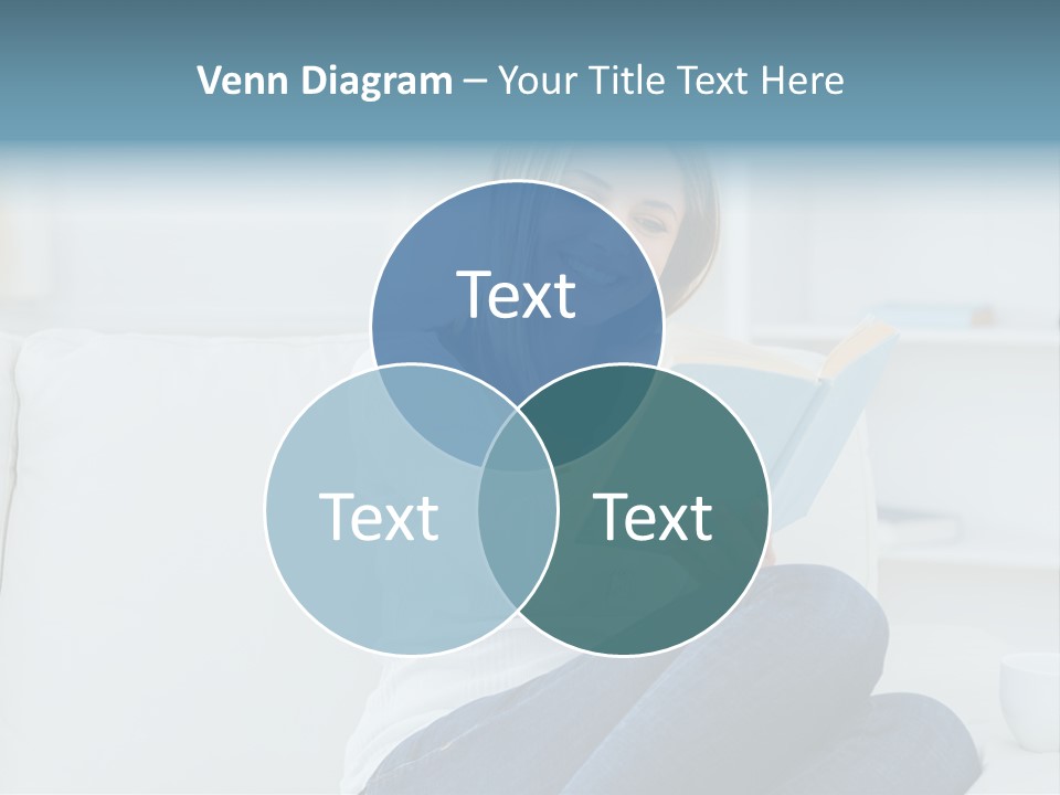 Relaxation Happy Sitting Room PowerPoint Template