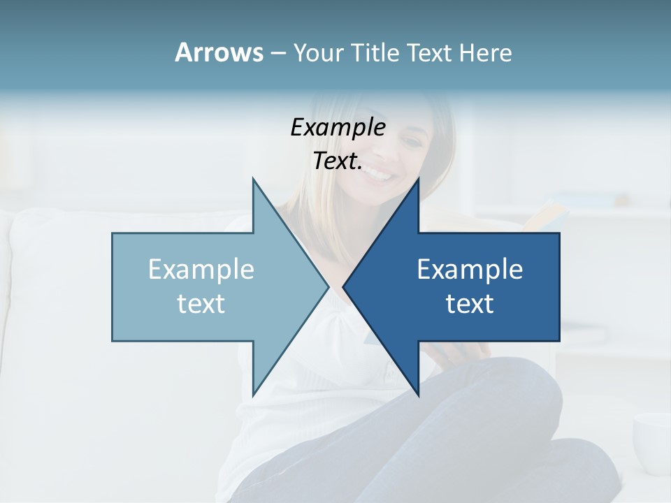 Relaxation Happy Sitting Room PowerPoint Template