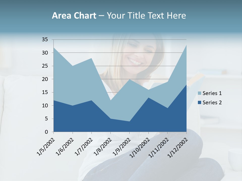 Relaxation Happy Sitting Room PowerPoint Template