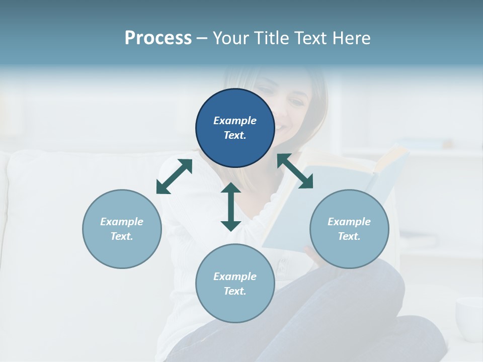 Relaxation Happy Sitting Room PowerPoint Template