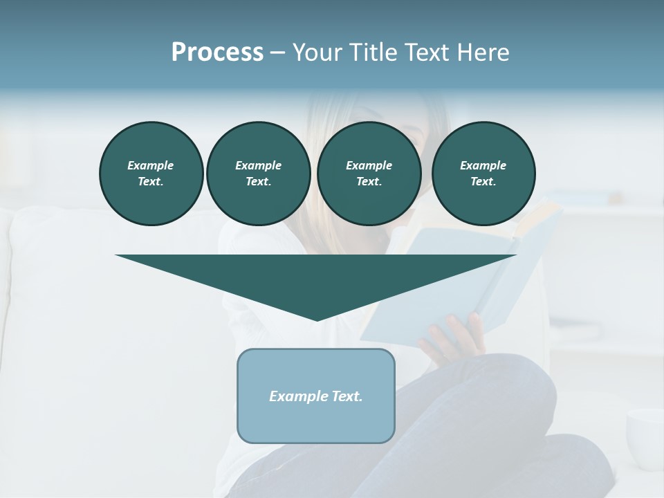 Relaxation Happy Sitting Room PowerPoint Template