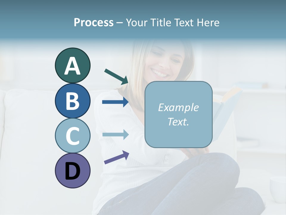 Relaxation Happy Sitting Room PowerPoint Template