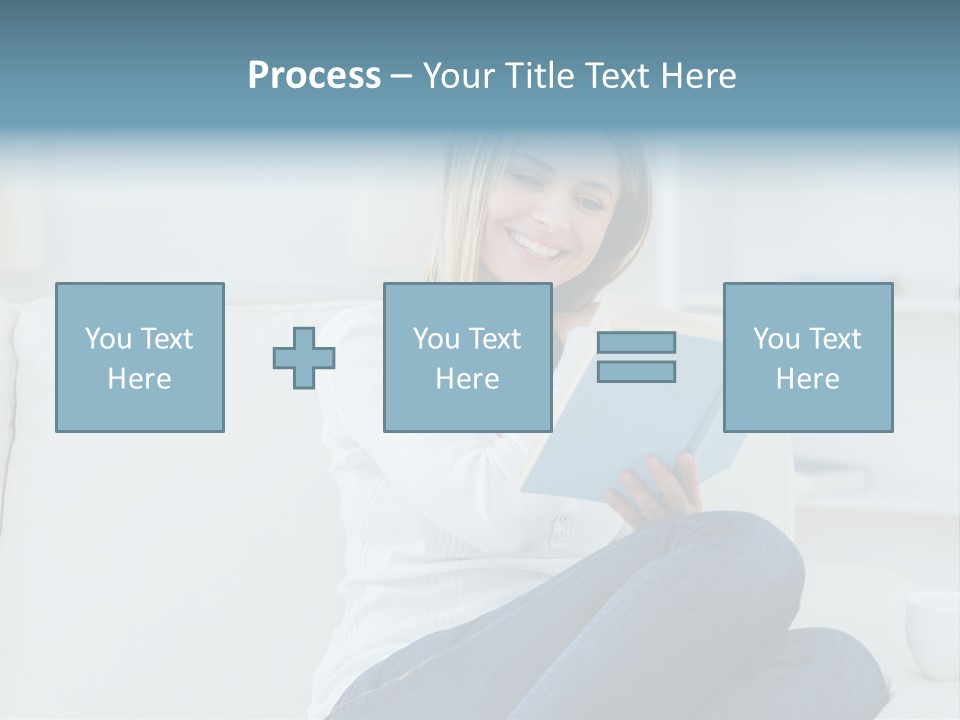 Relaxation Happy Sitting Room PowerPoint Template