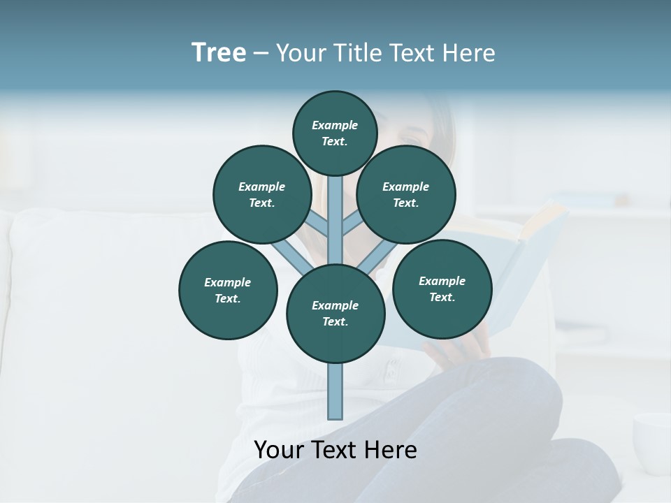 Relaxation Happy Sitting Room PowerPoint Template