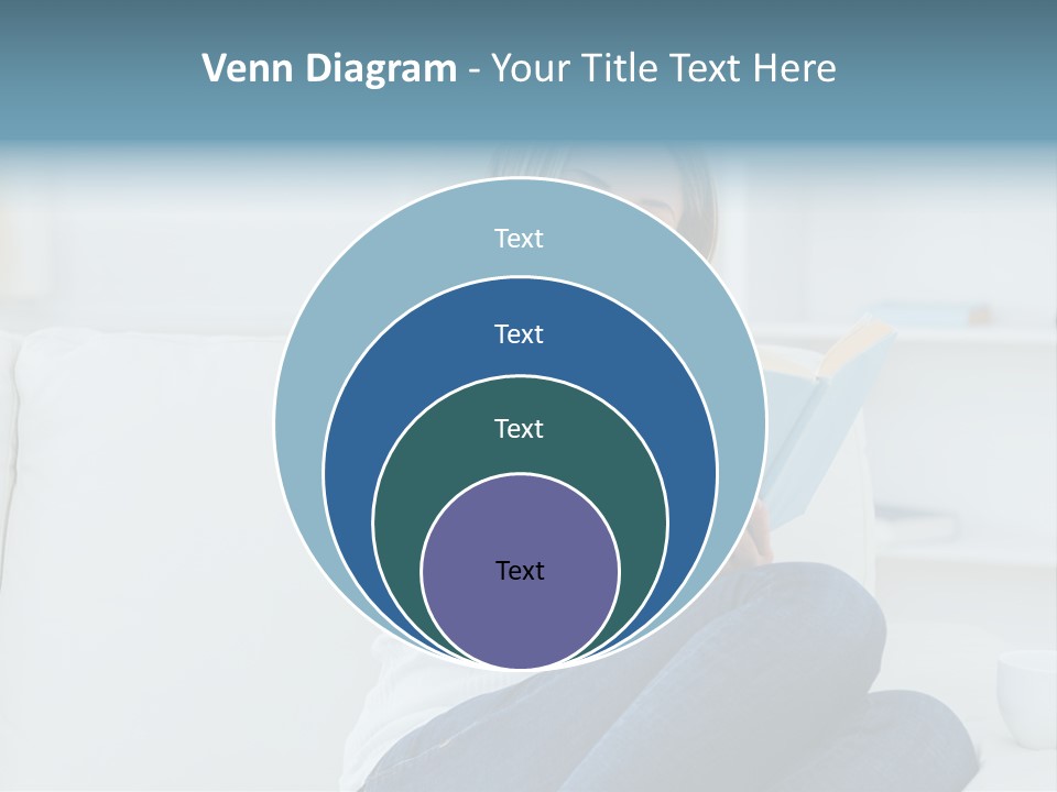 Relaxation Happy Sitting Room PowerPoint Template