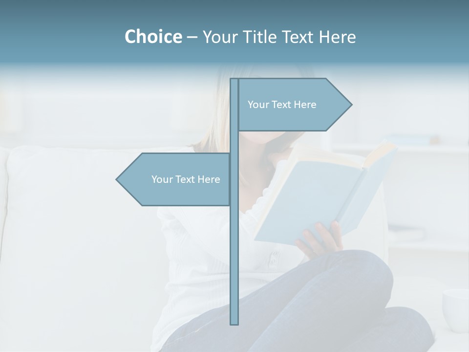 Relaxation Happy Sitting Room PowerPoint Template